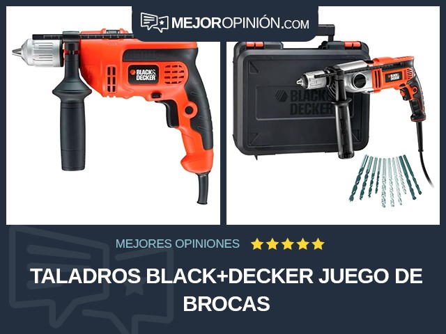 Taladros BLACK+DECKER Juego de brocas