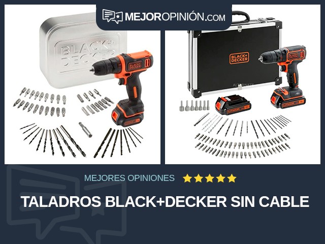 Taladros BLACK+DECKER Sin cable