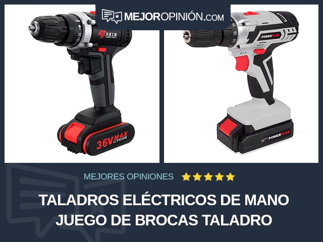 Taladros eléctricos de mano Juego de brocas Taladro