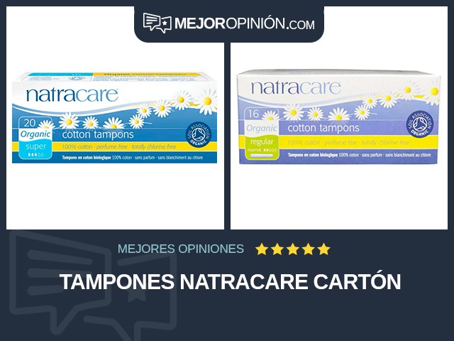 Tampones Natracare Cartón