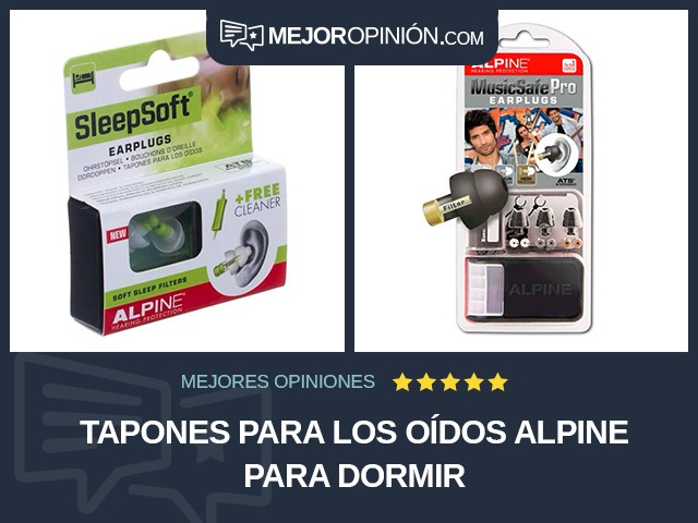 Tapones para los oídos Alpine Para dormir