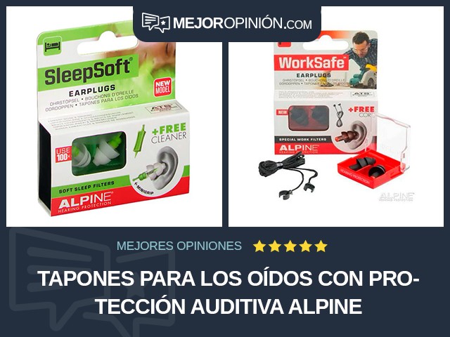 Tapones para los oídos Con protección auditiva Alpine