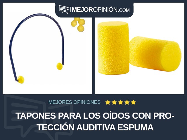 Tapones para los oídos Con protección auditiva Espuma