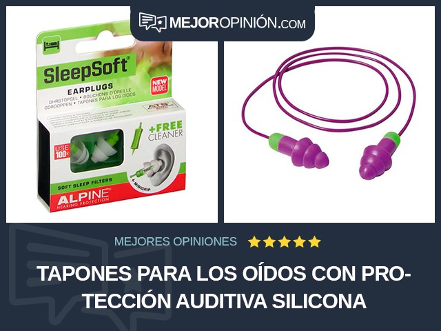 Tapones para los oídos Con protección auditiva Silicona