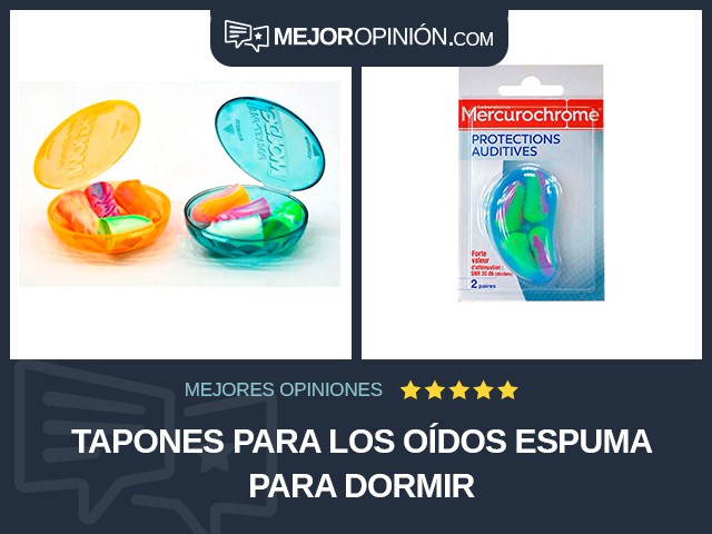 Tapones para los oídos Espuma Para dormir