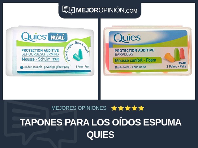 Tapones para los oídos Espuma Quies