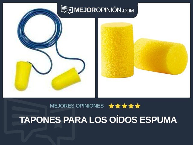 Tapones para los oídos Espuma