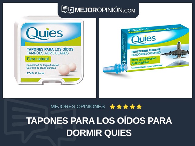 Tapones para los oídos Para dormir Quies