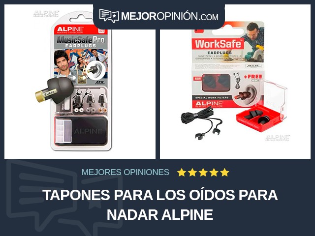 Tapones para los oídos Para nadar Alpine