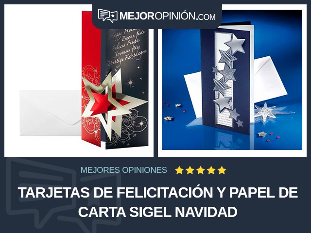 Tarjetas de felicitación y papel de carta Sigel Navidad