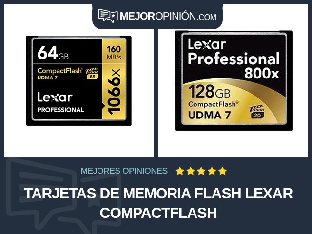 Tarjetas de memoria flash Lexar CompactFlash