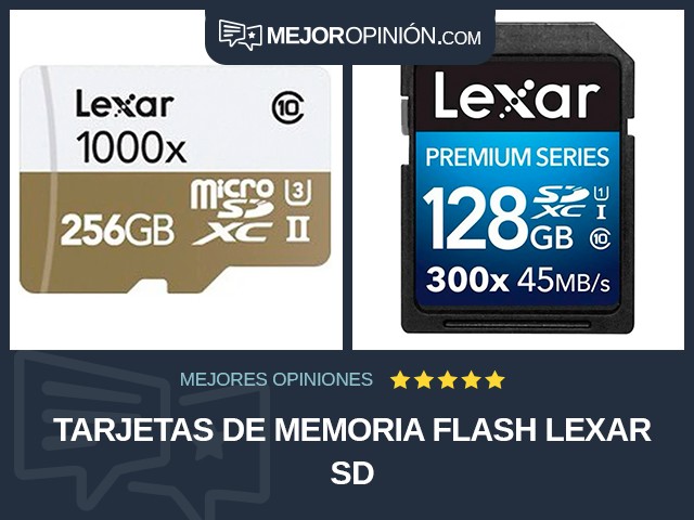 Tarjetas de memoria flash Lexar SD