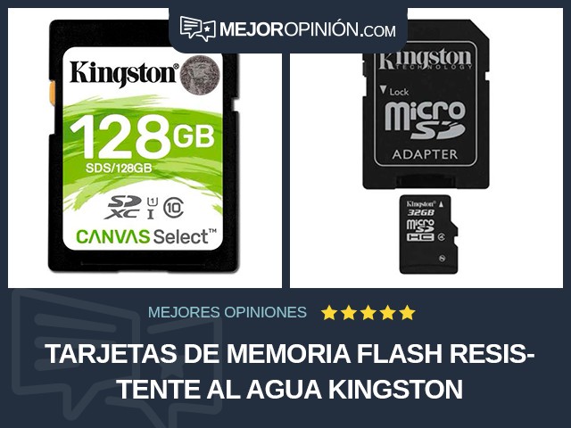 Tarjetas de memoria flash Resistente al agua Kingston