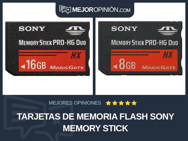 Tarjetas de memoria flash Sony Memory Stick