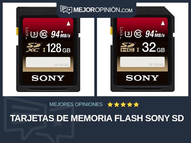 Tarjetas de memoria flash Sony SD