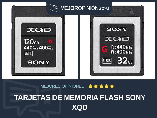 Tarjetas de memoria flash Sony XQD