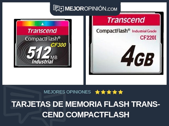 Tarjetas de memoria flash Transcend CompactFlash