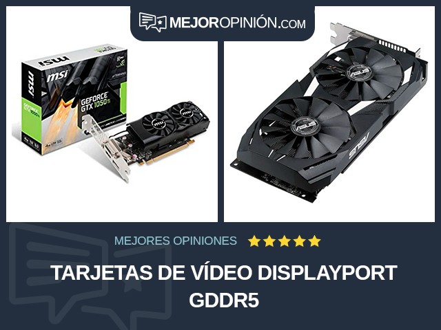 Tarjetas de vídeo DisplayPort GDDR5