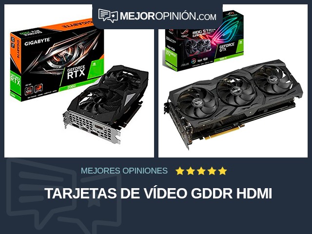 Tarjetas de vídeo GDDR HDMI