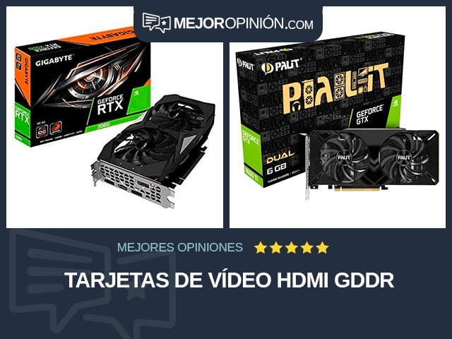 Tarjetas de vídeo HDMI GDDR