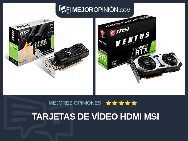 Tarjetas de vídeo HDMI MSI