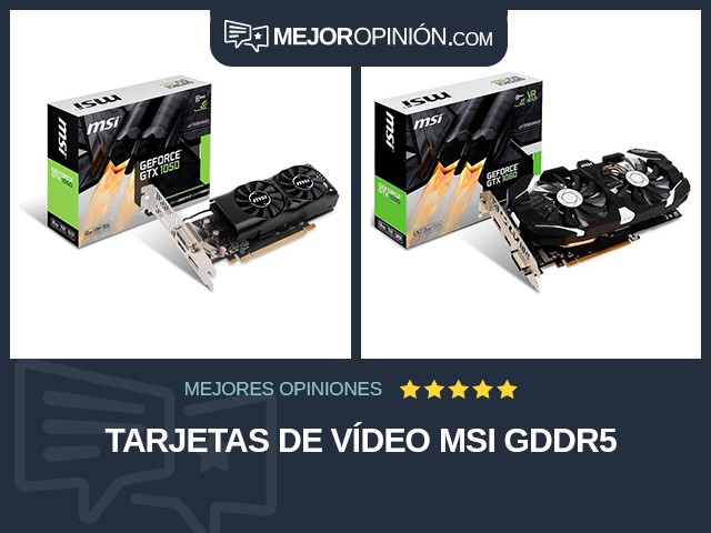 Tarjetas de vídeo MSI GDDR5