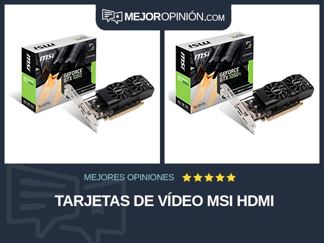 Tarjetas de vídeo MSI HDMI