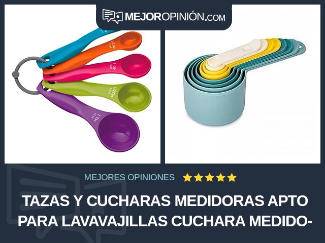 Tazas y cucharas medidoras Apto para lavavajillas Cuchara medidora