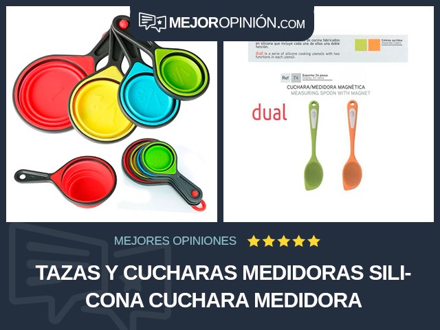 Tazas y cucharas medidoras Silicona Cuchara medidora