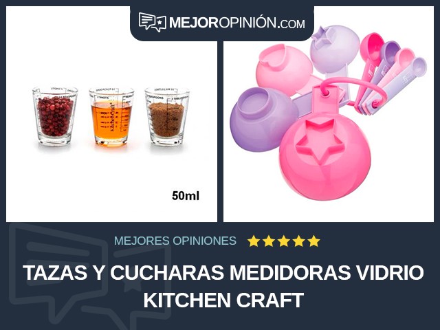 Tazas y cucharas medidoras Vidrio Kitchen Craft