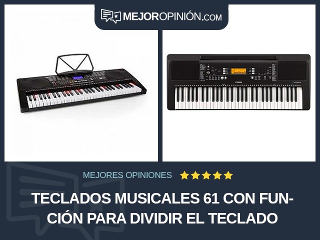 Teclados musicales 61 Con función para dividir el teclado