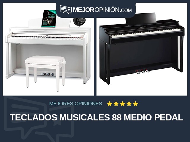 Teclados musicales 88 Medio pedal