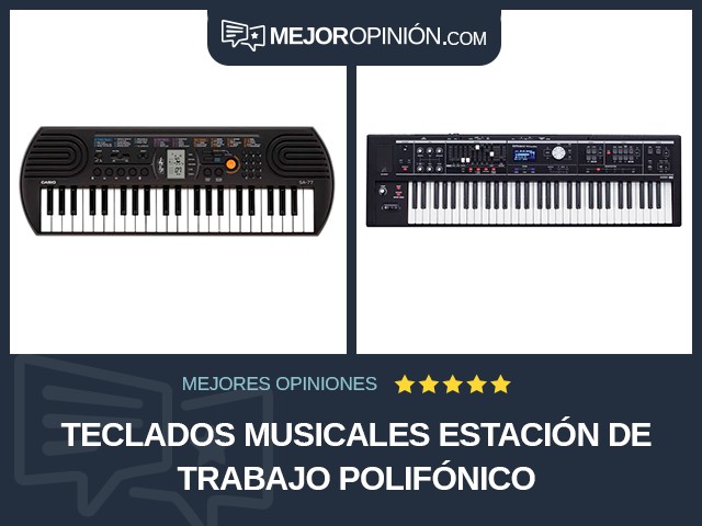 Teclados musicales Estación de trabajo Polifónico