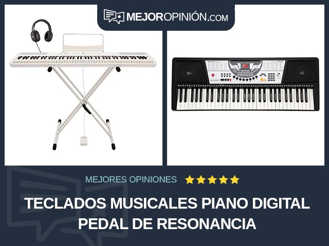 Teclados musicales Piano digital Pedal de resonancia