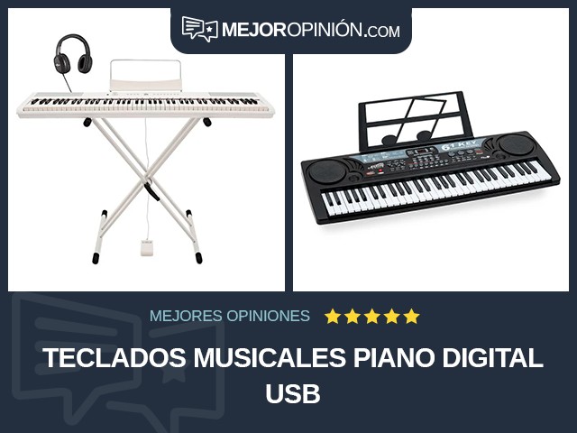 Teclados musicales Piano digital USB