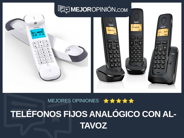 Teléfonos fijos Analógico Con altavoz