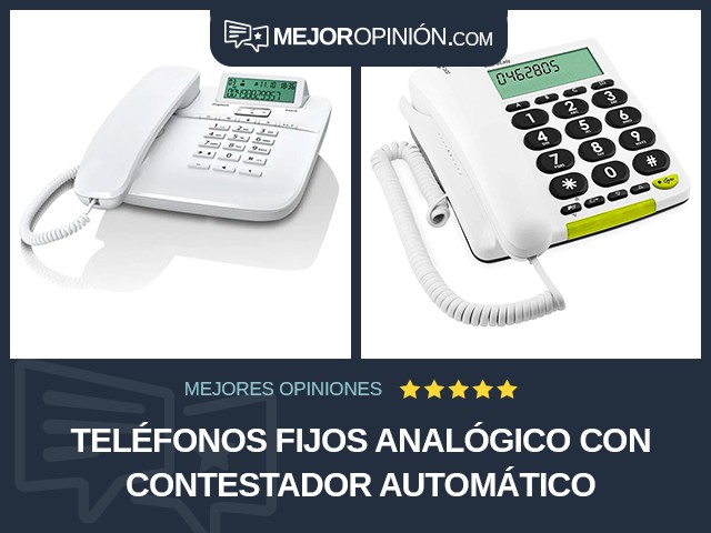 Teléfonos fijos Analógico Con contestador automático