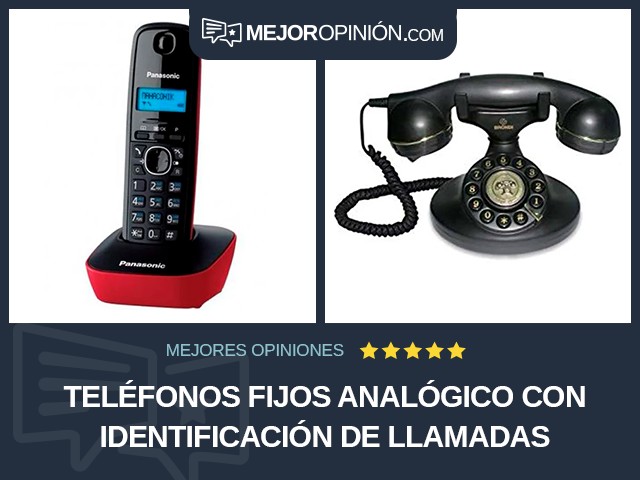 Teléfonos fijos Analógico Con identificación de llamadas