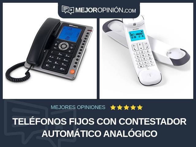 Teléfonos fijos Con contestador automático Analógico