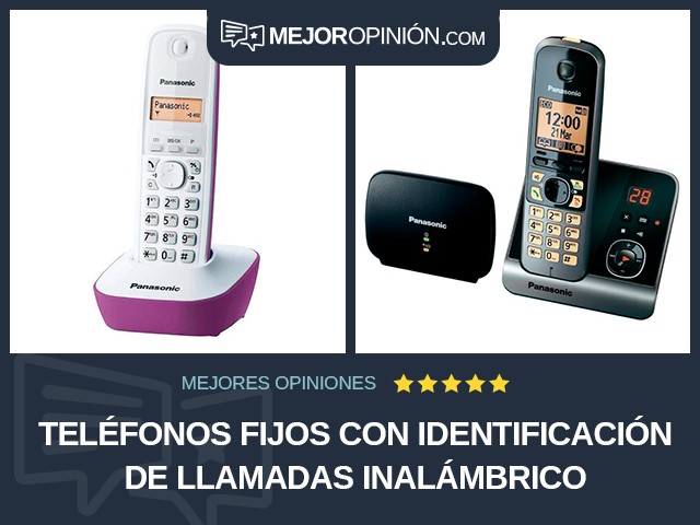 Teléfonos fijos Con identificación de llamadas Inalámbrico