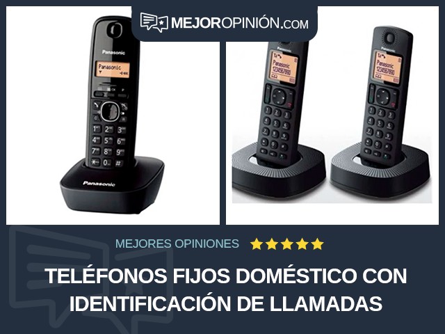 Teléfonos fijos Doméstico Con identificación de llamadas