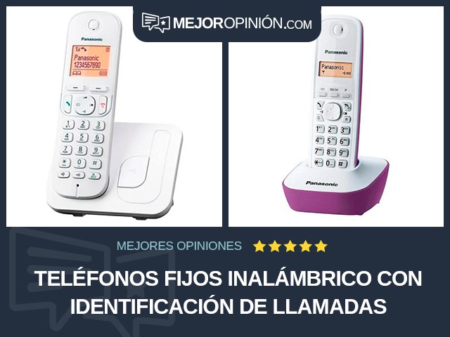 Teléfonos fijos Inalámbrico Con identificación de llamadas