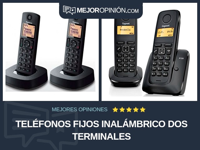 Teléfonos fijos Inalámbrico Dos terminales