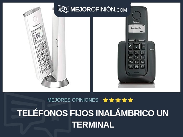 Teléfonos fijos Inalámbrico Un terminal