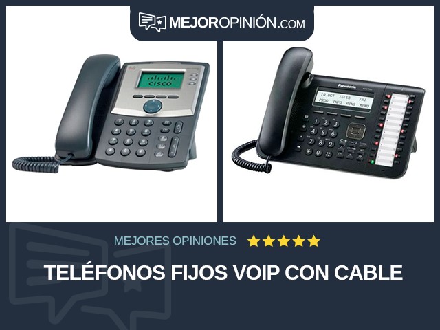 Teléfonos fijos VoIP Con cable