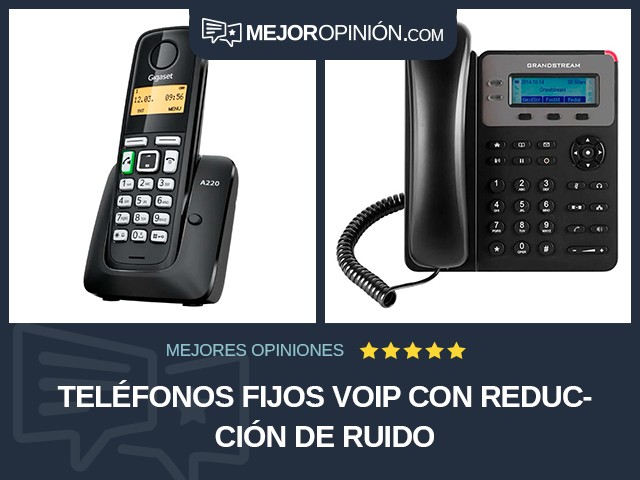 Teléfonos fijos VoIP Con reducción de ruido