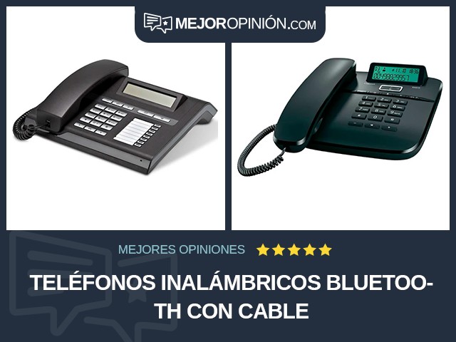 Teléfonos inalámbricos Bluetooth Con cable