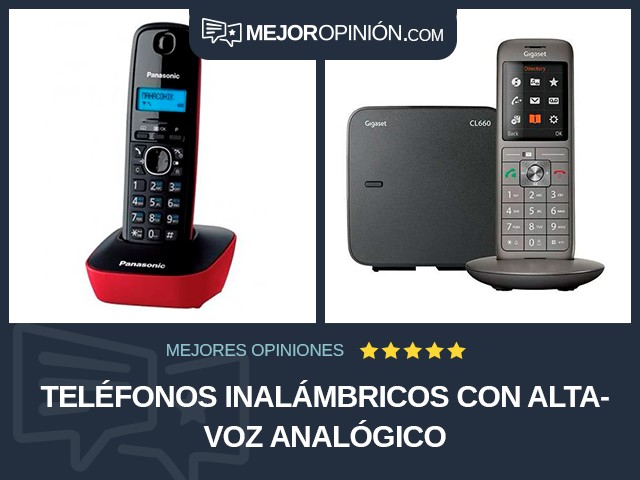 Teléfonos inalámbricos Con altavoz Analógico