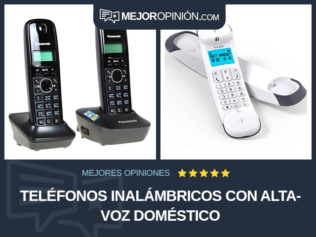 Teléfonos inalámbricos Con altavoz Doméstico