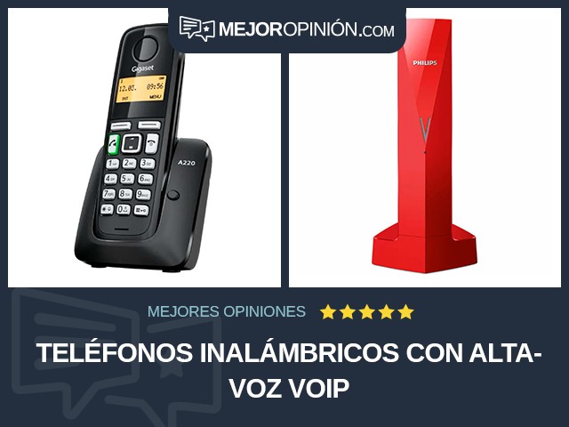 Teléfonos inalámbricos Con altavoz VoIP